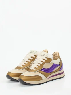 Piedi Nudi – Sneaker aus Kalbleder mit Metallic-Details