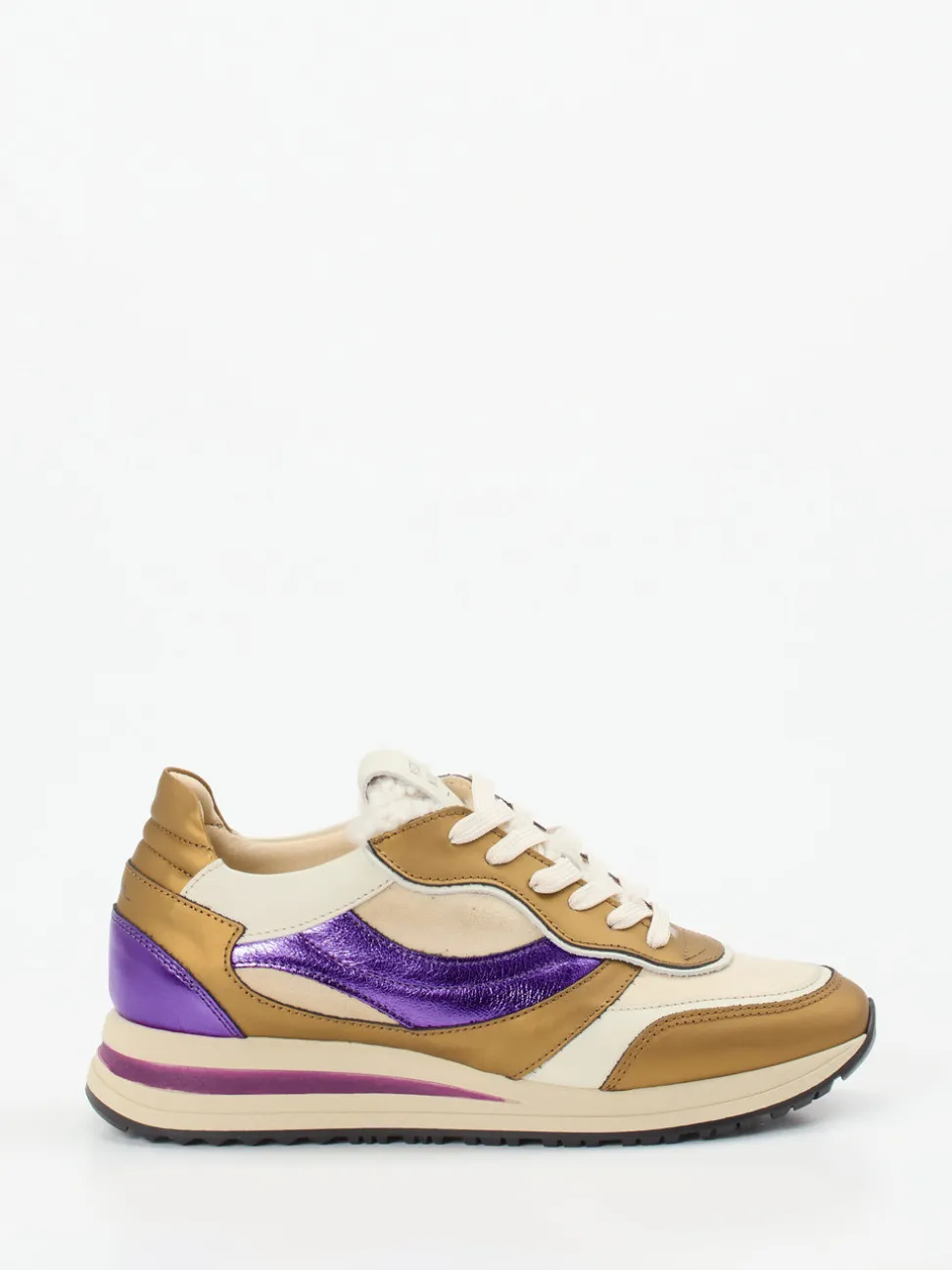 Piedi Nudi – Sneaker aus Kalbleder mit Metallic-Details