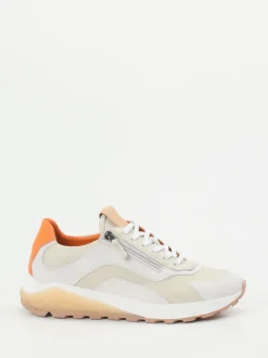 Piedi Nudi – Sneaker aus Kalbleder in Beige-Orange