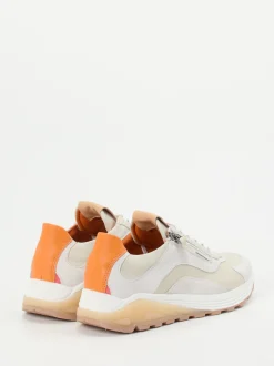 Piedi Nudi – Sneaker aus Kalbleder in Beige-Orange