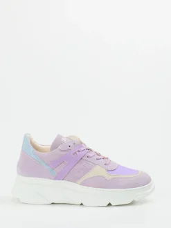 Piedi Nudi – Sneaker aus Veloursleder in Flieder