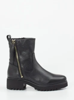 Piedi Nudi – Stiefelette aus Kalbleder Schwarz