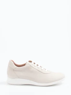 Piesanto – Komfort-Sneaker aus Nubukleder beige