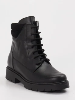Piesanto – Schnürboots aus Leder schwarz