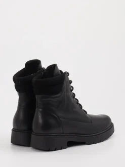 Piesanto – Schnürboots aus Leder schwarz
