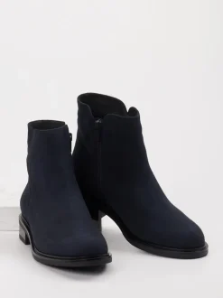 Piesanto – Stiefelette aus Veloursleder dunkelblau
