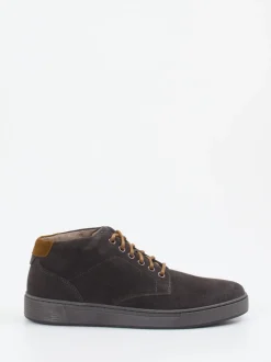 Pius Gabor – Mid-Top Sneaker aus Veloursleder Grau