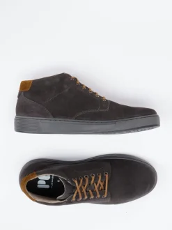 Pius Gabor – Mid-Top Sneaker aus Veloursleder Grau