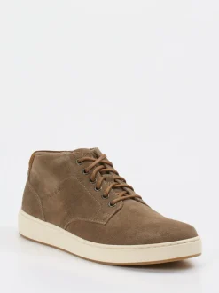 Pius Gabor – Mid-Top-Sneaker aus Veloursleder Taupe