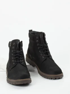 Pius Gabor – Outdoor-Boots aus Nubukleder Schwarz
