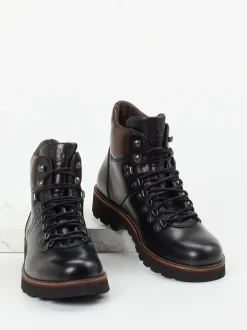 Pius Gabor – Schnürboots aus Kalbleder Schwarz