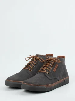 Pius Gabor – Schnürschuh aus Veloursleder anthrazit