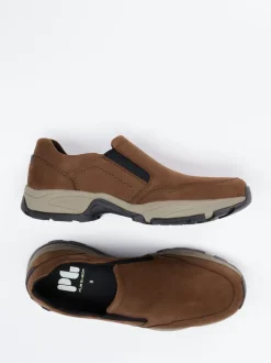 Pius Gabor – Slipper aus Nubukleder in Braun