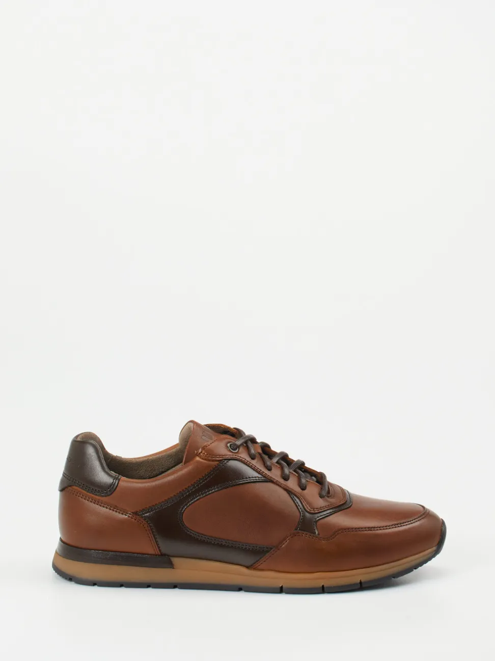 Pius Gabor – Sneaker aus Kalbleder in Cognac