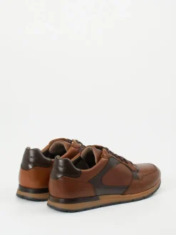 Pius Gabor – Sneaker aus Kalbleder in Cognac