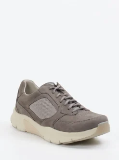 Pius Gabor – Sneaker aus Nubukleder in Taupegrau