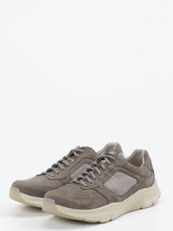 Pius Gabor – Sneaker aus Nubukleder in Taupegrau