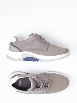 Pius Gabor – Sneaker aus Nubukleder und Mesh grau