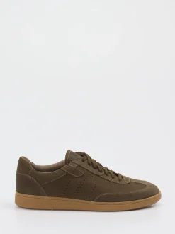 Pius Gabor – Sneaker aus Nubukleder in Olivgrün