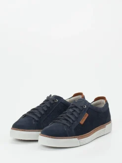 Pius Gabor – Sneaker aus Veloursleder Dunkelblau