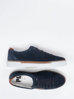 Pius Gabor – Sneaker aus Veloursleder Dunkelblau