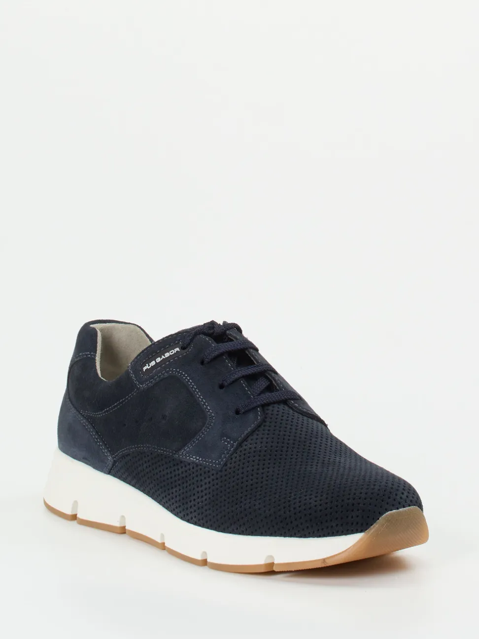 Pius Gabor – Sneaker aus Veloursleder Dunkelblau