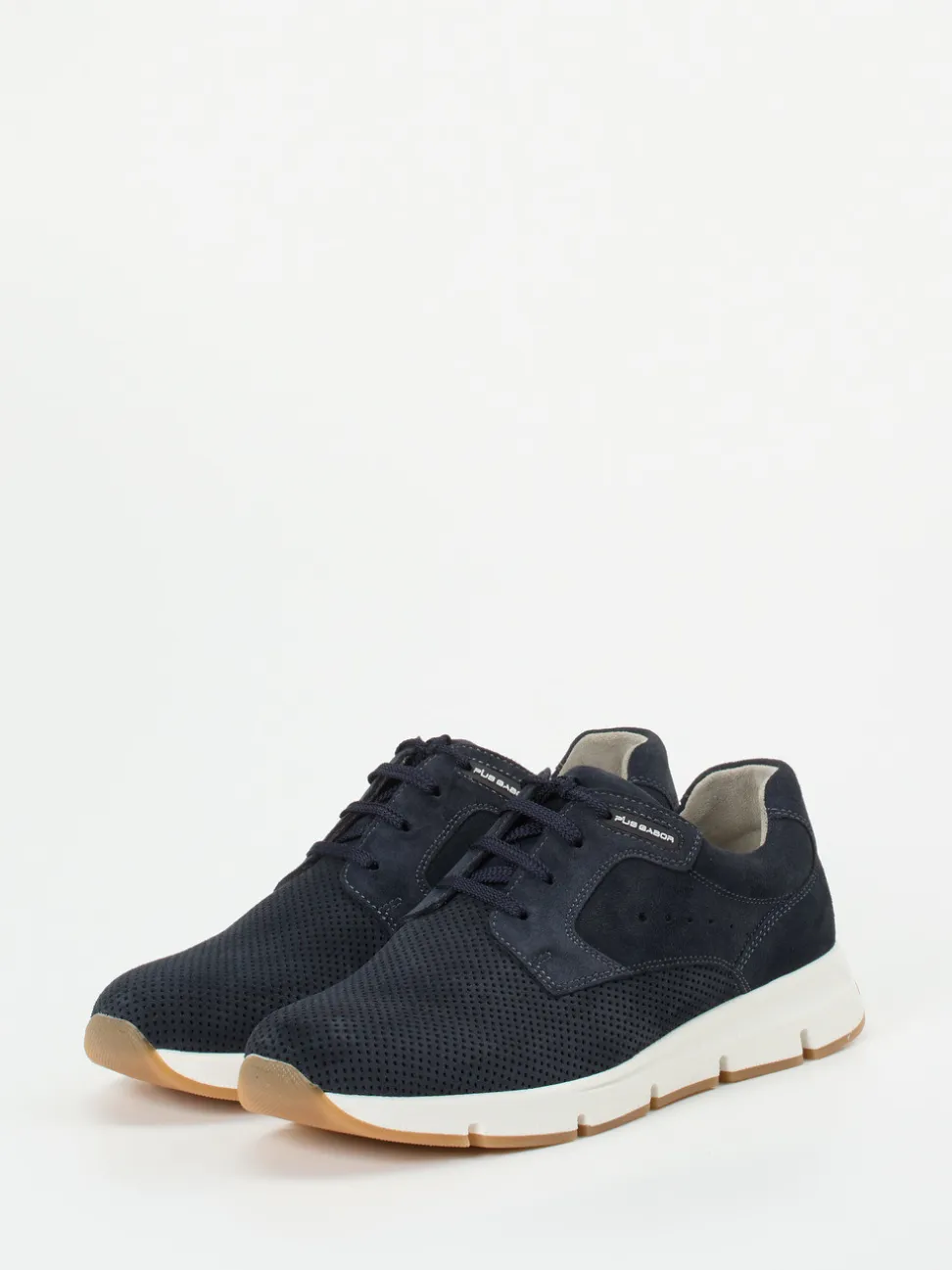 Pius Gabor – Sneaker aus Veloursleder Dunkelblau