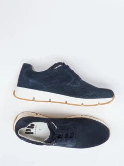 Pius Gabor – Sneaker aus Veloursleder Dunkelblau