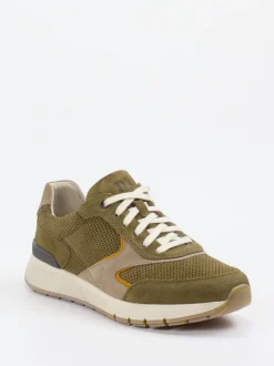 Pius Gabor – Sneaker aus Veloursleder olivgrün