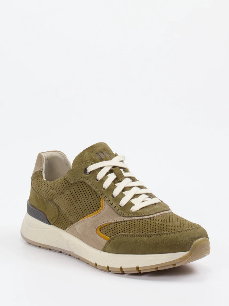 Pius Gabor – Sneaker aus Veloursleder olivgrün