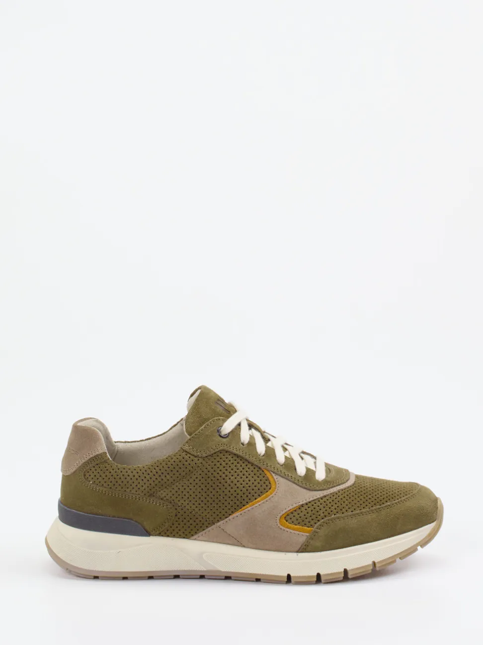 Pius Gabor – Sneaker aus Veloursleder olivgrün