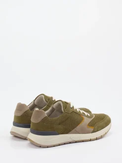 Pius Gabor – Sneaker aus Veloursleder olivgrün