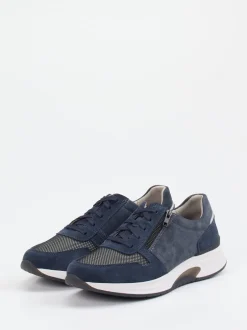 Pius Gabor – Sneaker aus Veloursleder Dunkelblau