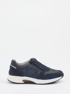 Pius Gabor – Sneaker aus Veloursleder Dunkelblau