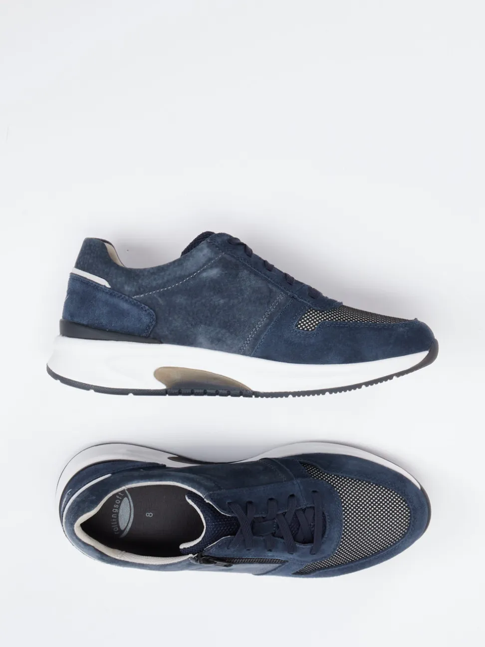Pius Gabor – Sneaker aus Veloursleder Dunkelblau