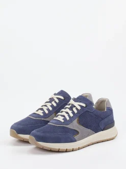 Pius Gabor – Sneaker aus Veloursleder jeansblau
