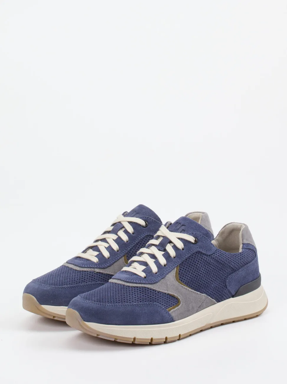 Pius Gabor – Sneaker aus Veloursleder jeansblau