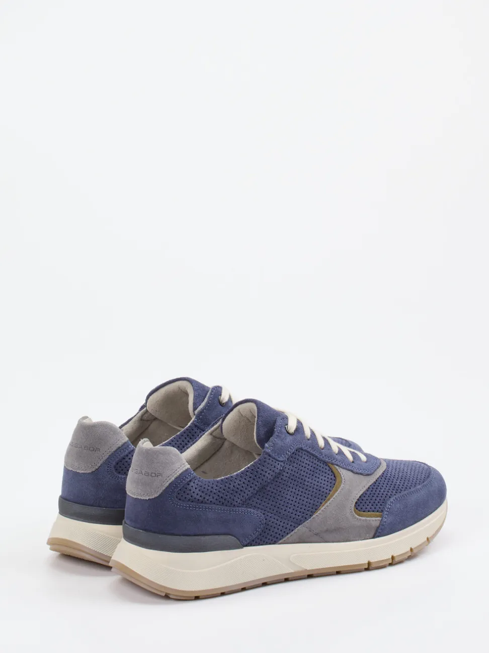 Pius Gabor – Sneaker aus Veloursleder jeansblau