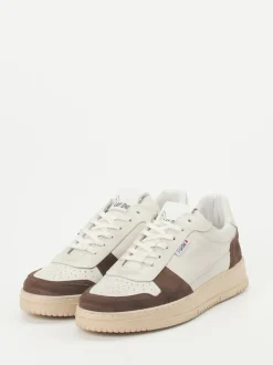 Play One – Sneaker aus Kalbleder und Veloursleder Beige