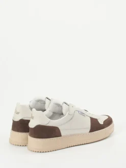 Play One – Sneaker aus Kalbleder und Veloursleder Beige