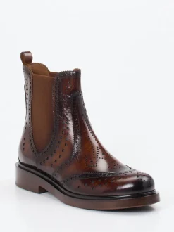Pons Quintana – Chelsea Boots aus Kalbleder Dunkelbraun