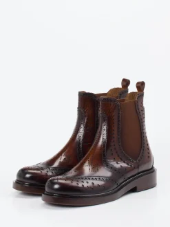 Pons Quintana – Chelsea Boots aus Kalbleder Dunkelbraun