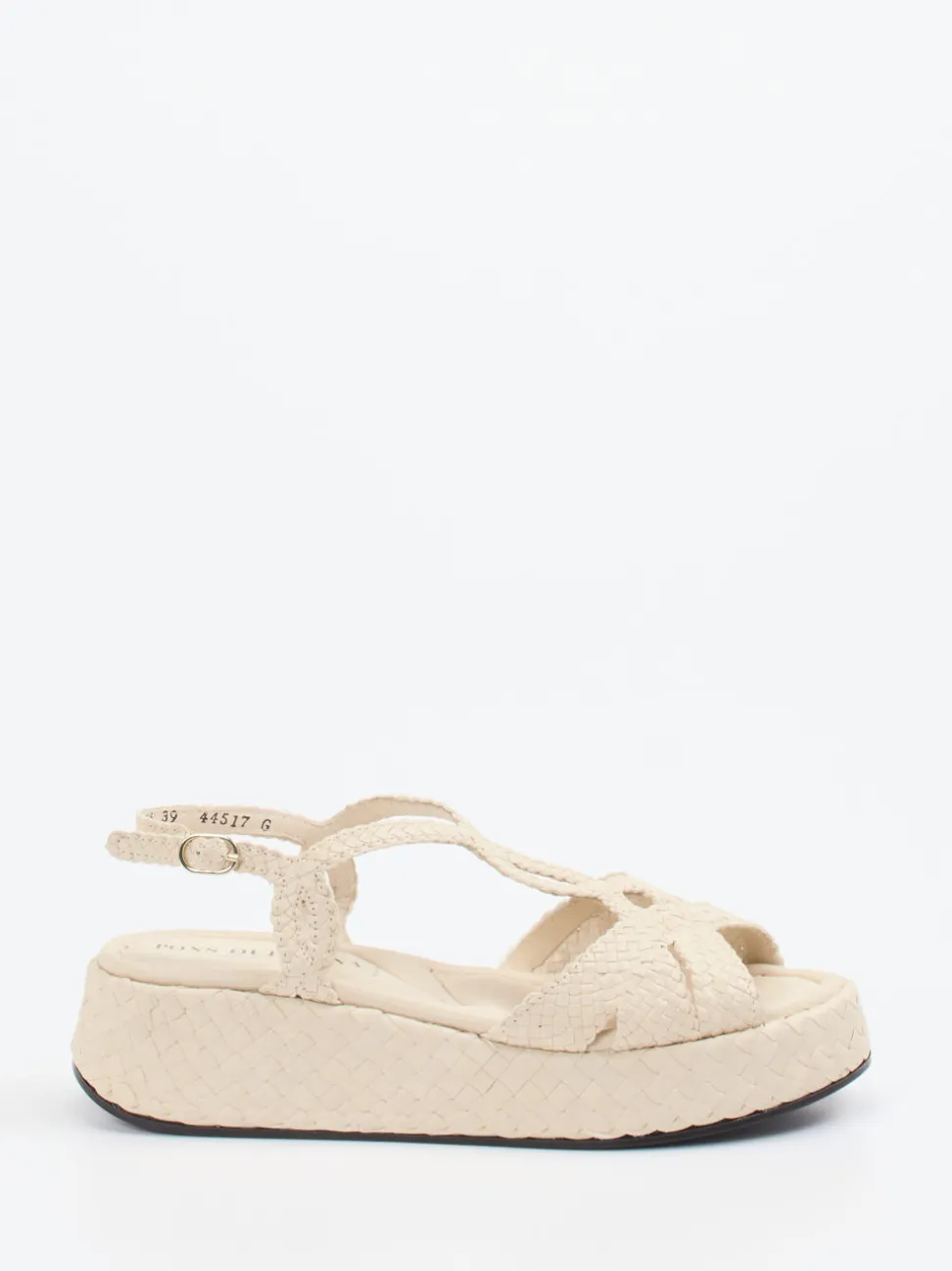 Pons Quintana – Plateau-Sandale aus Ziegenleder Beige