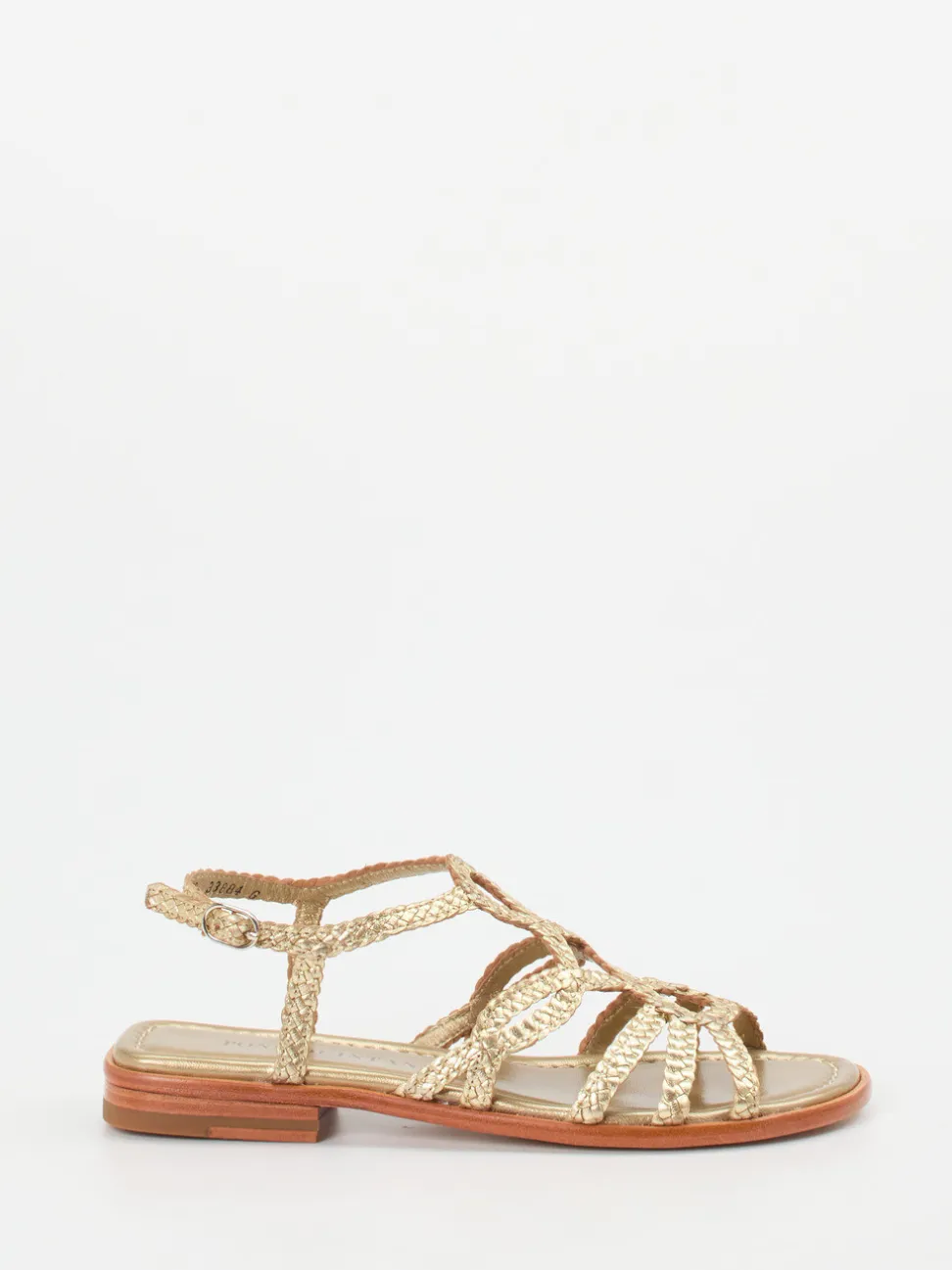 Pons Quintana – Sandalen aus Metallic-Leder goldfarben