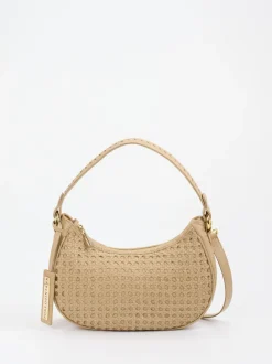 Pons Quintana – Schultertasche aus Textil mit Flechtstruktur