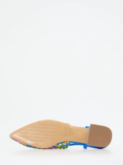 Pons Quintana – Slingpumps aus Flechtleder multicolor