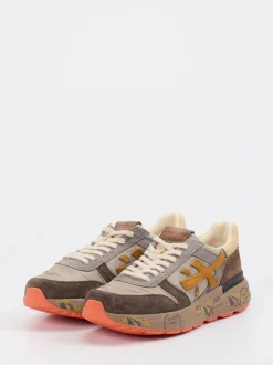 Premiata – Retro-Sneaker aus Veloursleder Textil braun