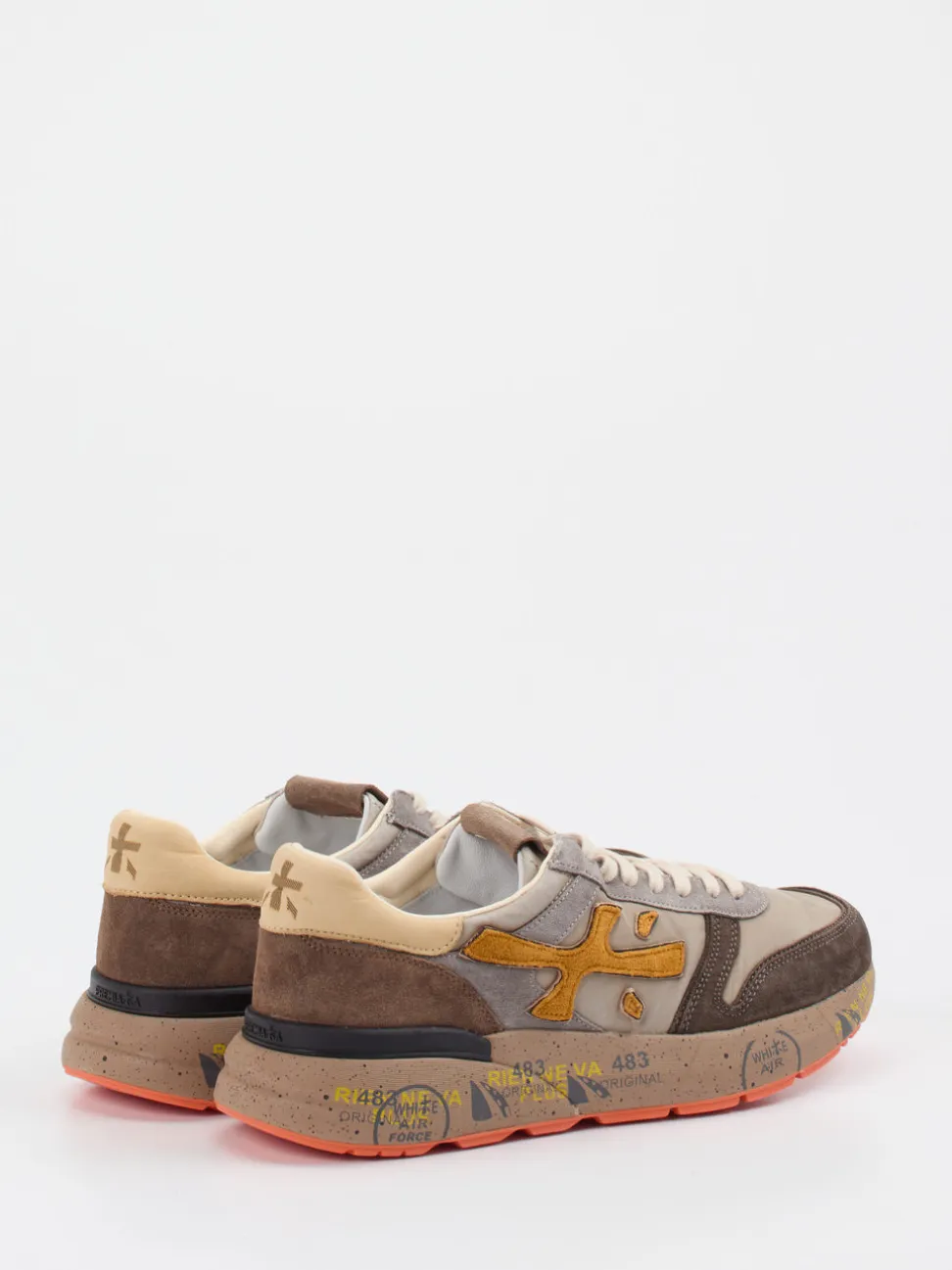 Premiata – Retro-Sneaker aus Veloursleder Textil braun