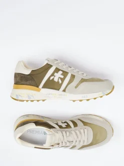 Premiata – Retro-Sneaker aus Veloursleder und Nylon
