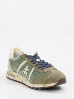 Premiata – Retro-Sneaker aus Textil und Veloursleder